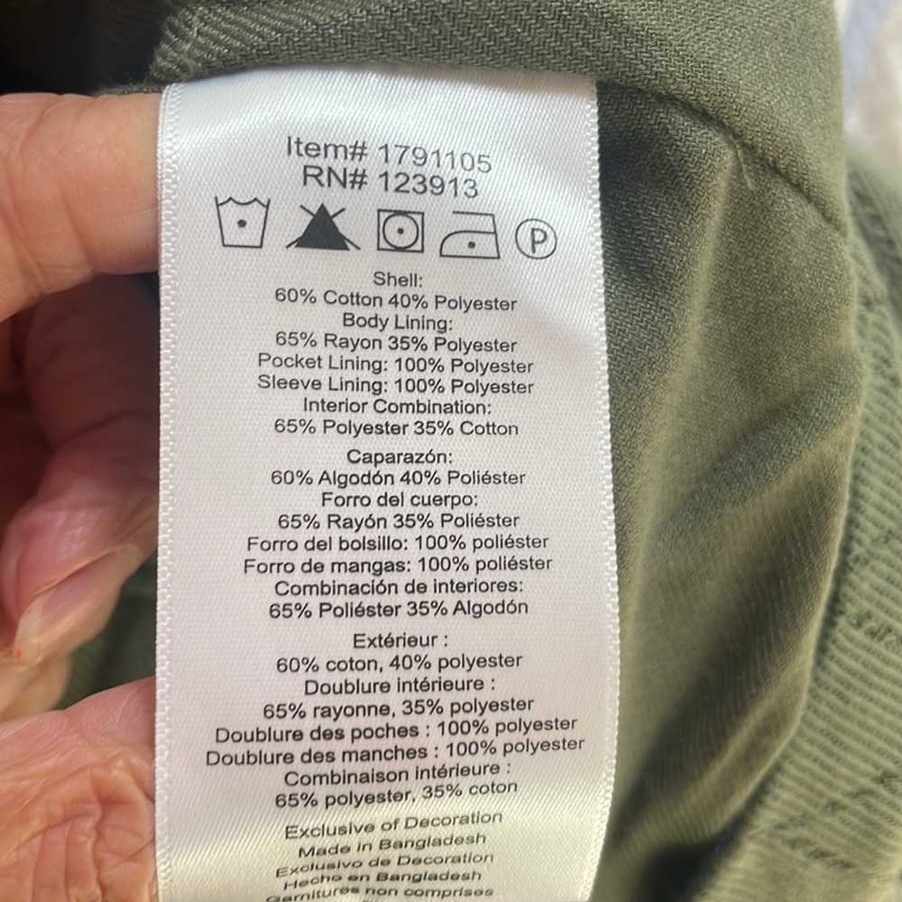 Jachs Girlfriend Size Small Woman’s Olive Green Quilted Jacket - Picture 12 of 13